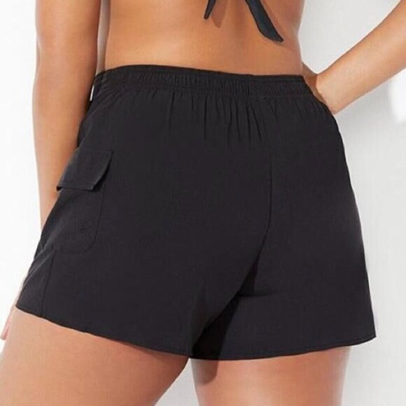 NWT Swimsuits For All Stretch Board Coverup Shorts in Black - Size 22 - Picture 2 of 10